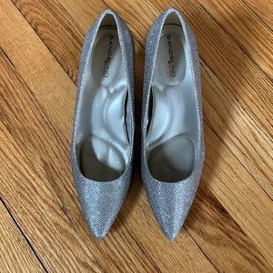 Bandolino Glittery Heels, 3 inch heel, gently worn